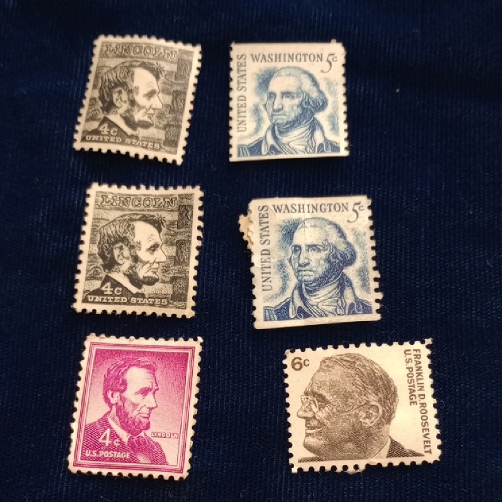 Vintage US Postage Stamps Collection